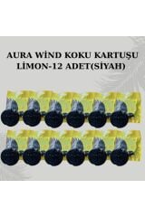 CARPEX AURA WİND KOKU KARTUŞU LİMON 12 ADET (SİYAH)