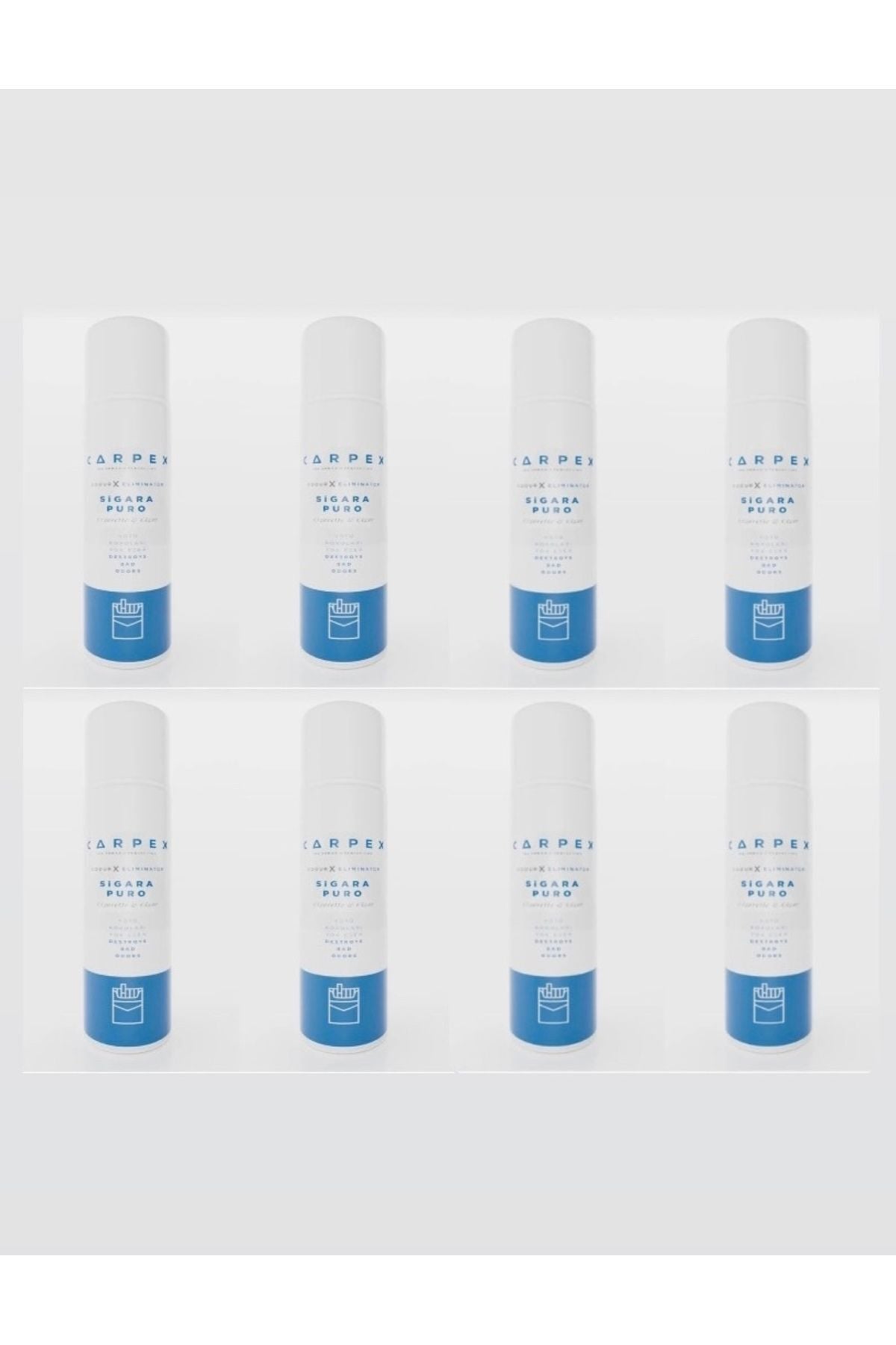 CARPEX sigara puro kötü koku giderici sprey 500 ml x 8 adet