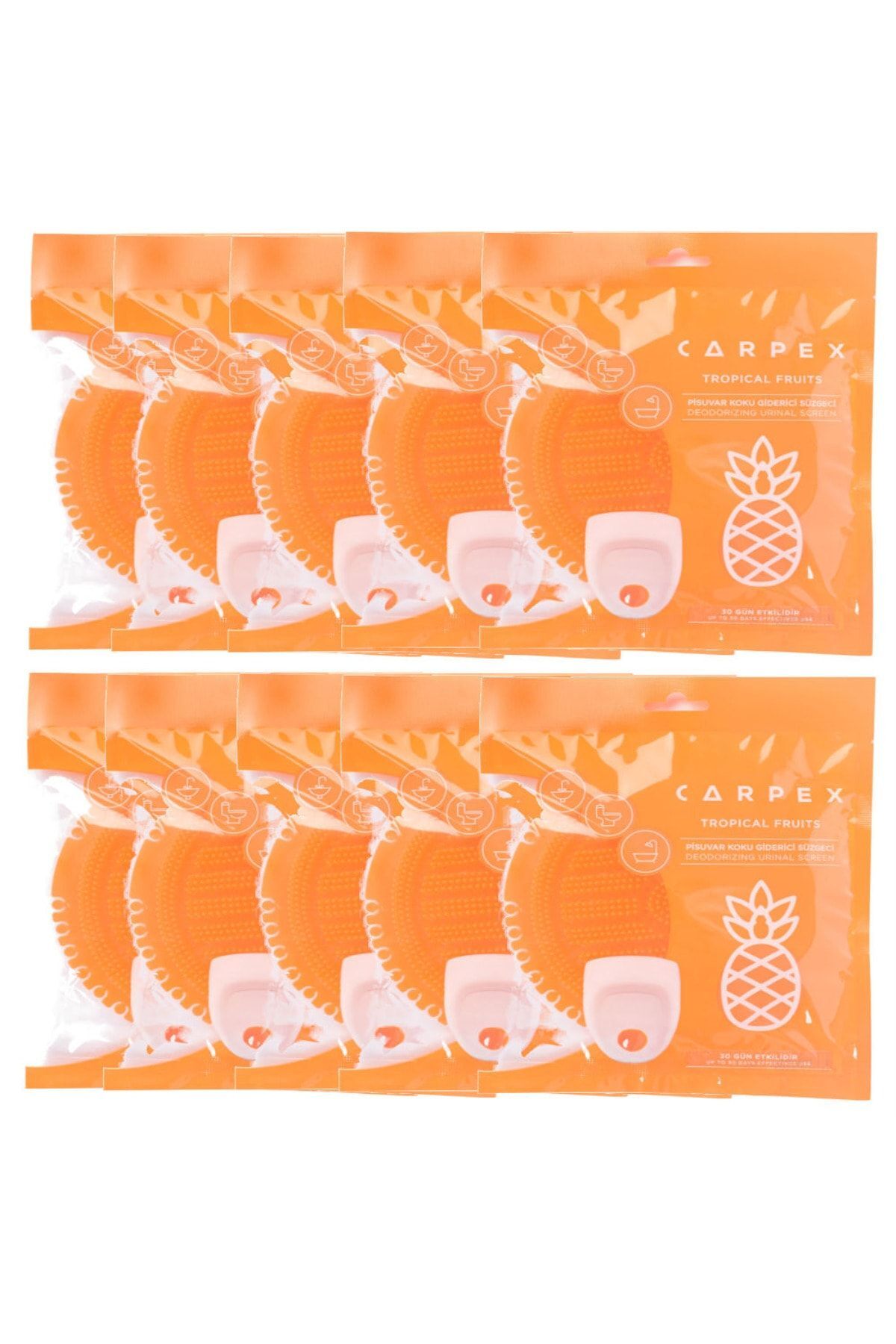 CARPEX Pisuvar Koku Giderici Süzgeci Tropical Kokulu 10'lu Set