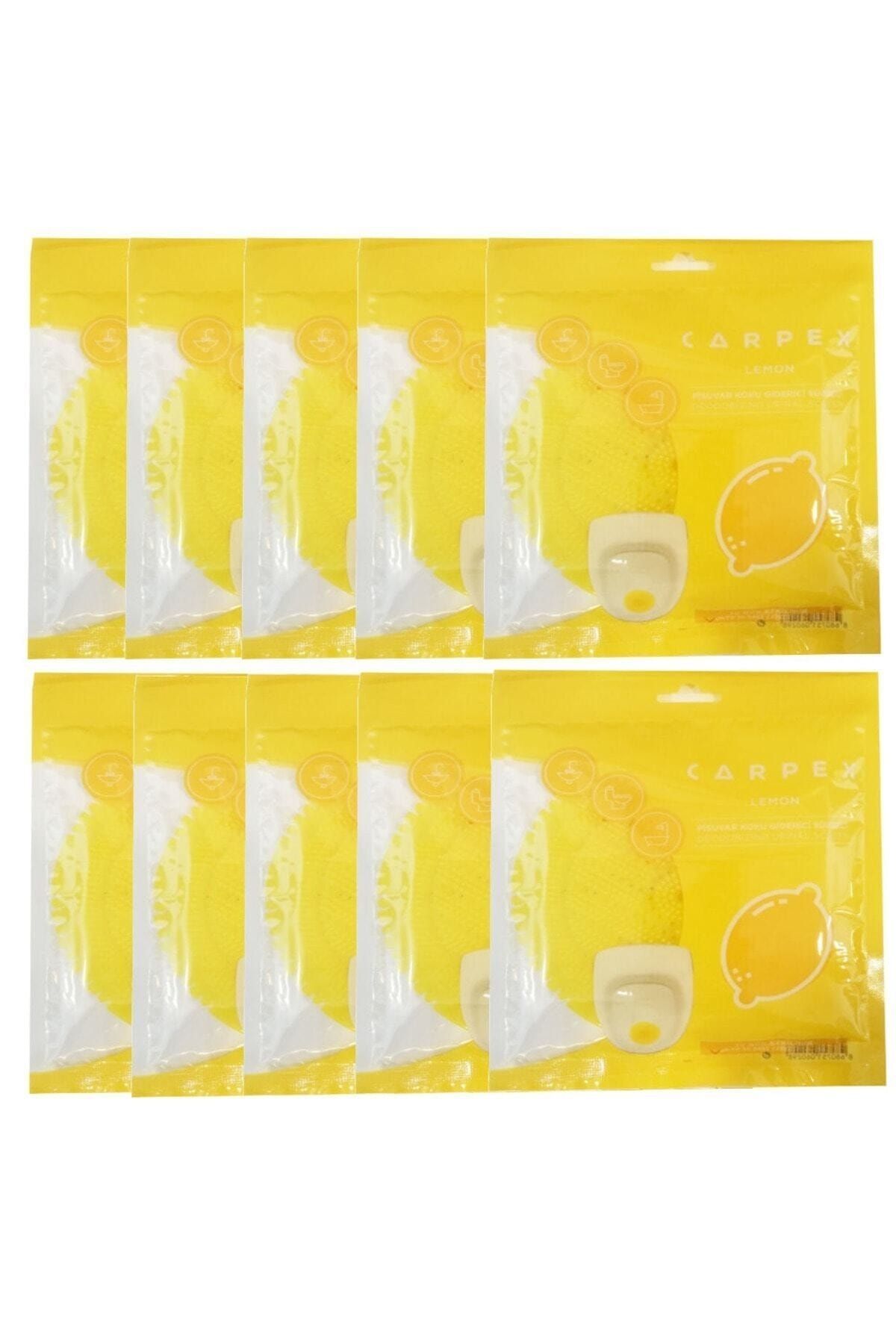 CARPEX Pisuvar Koku Giderici Süzgeci Limon Kokulu 10' Lu Set